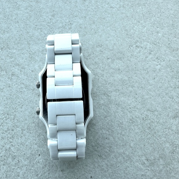 Philip Stein Ladies' Signature White Ceramic Dual Time Zone Watch - Picture 3 of 5